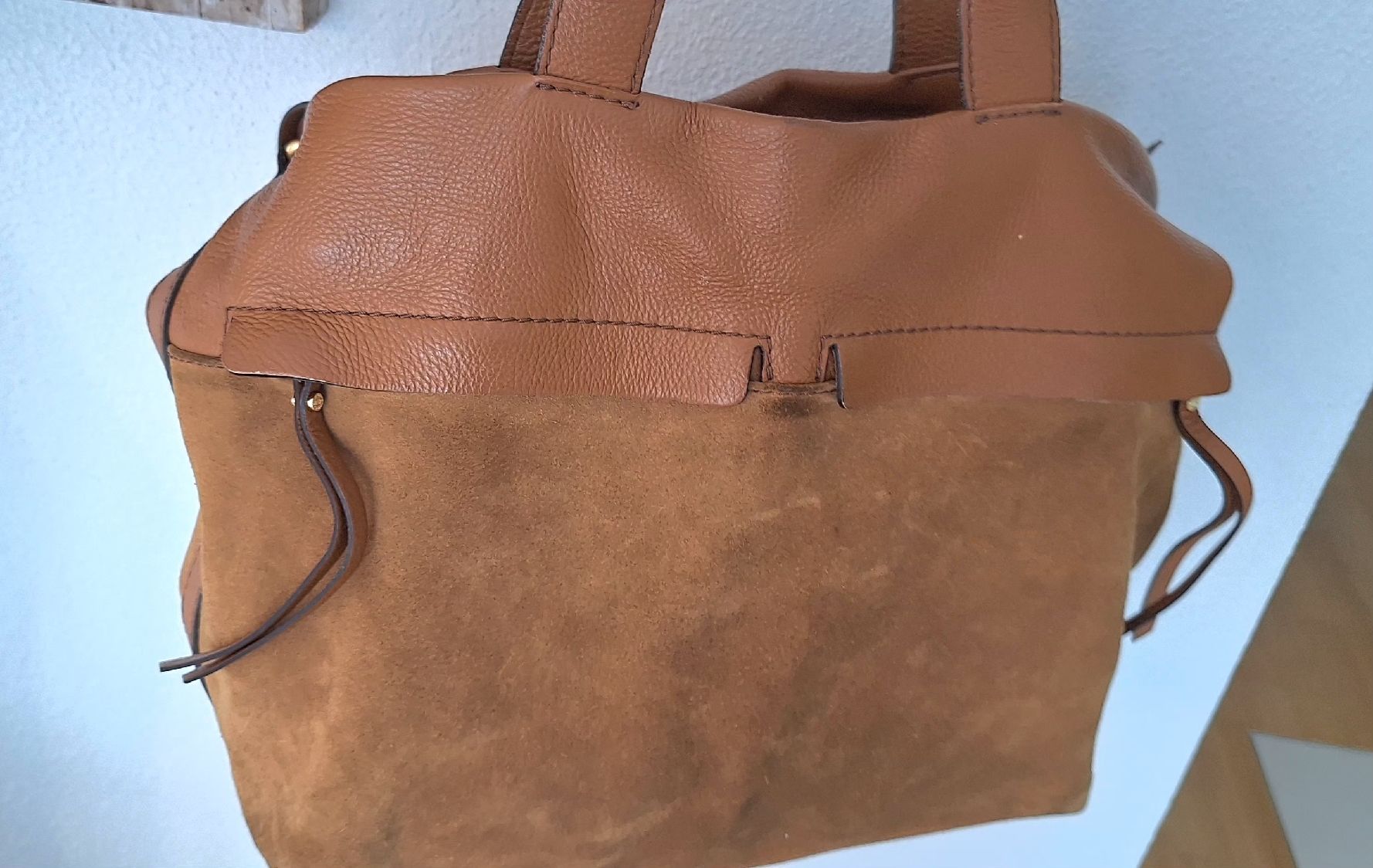 Gianni Chiarini Taschen für Damen: Damentasche Gianni Chiarini Leder Wildleder braun – Gebraucht aus Brugg AG von bacbac5757 3