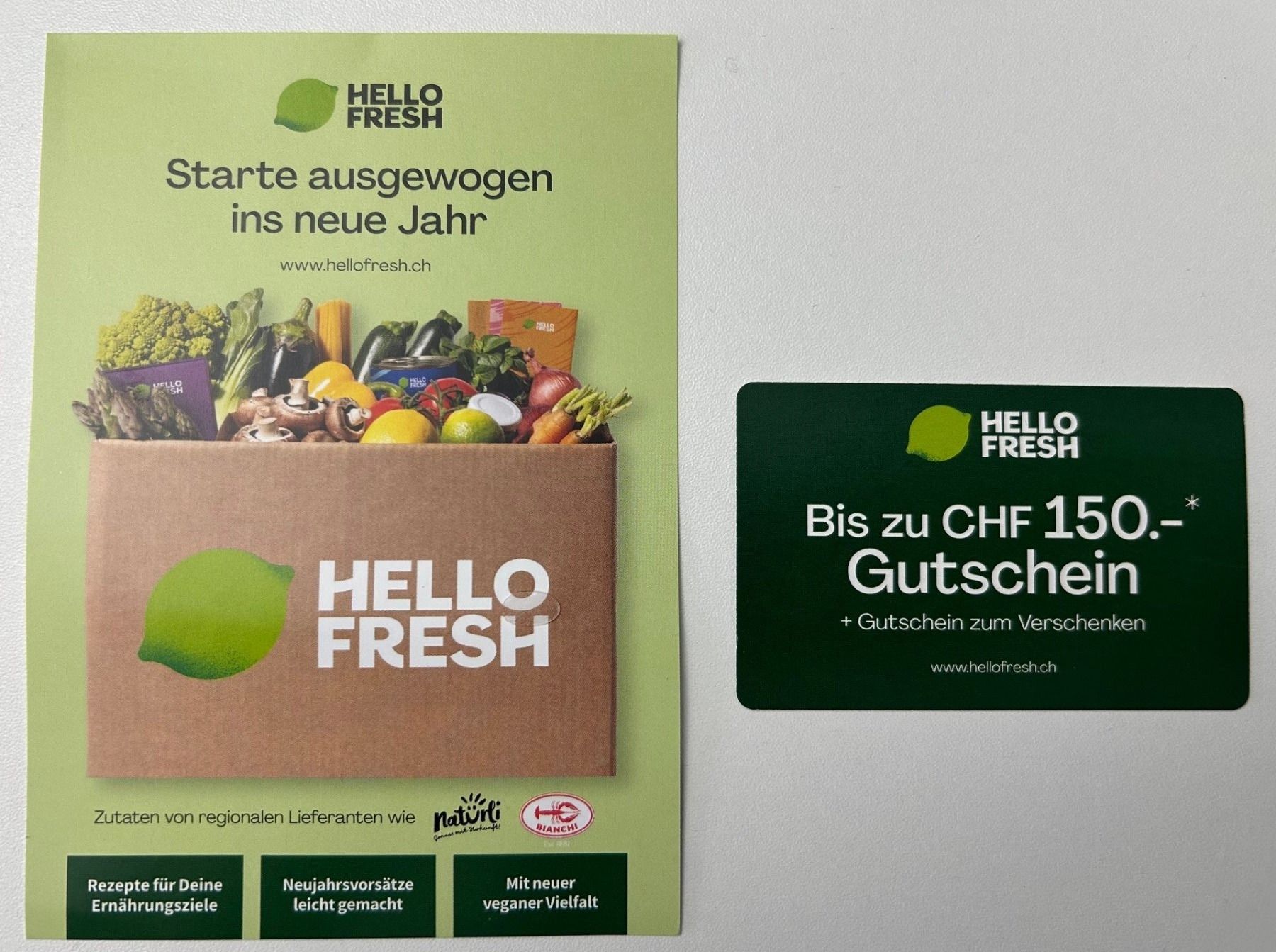 Buoni: Hello Fresh Gutschein Fr. 150.- – Nuovo e nell'imballaggio originale da Burgdorf venduto da MCSchweizer88