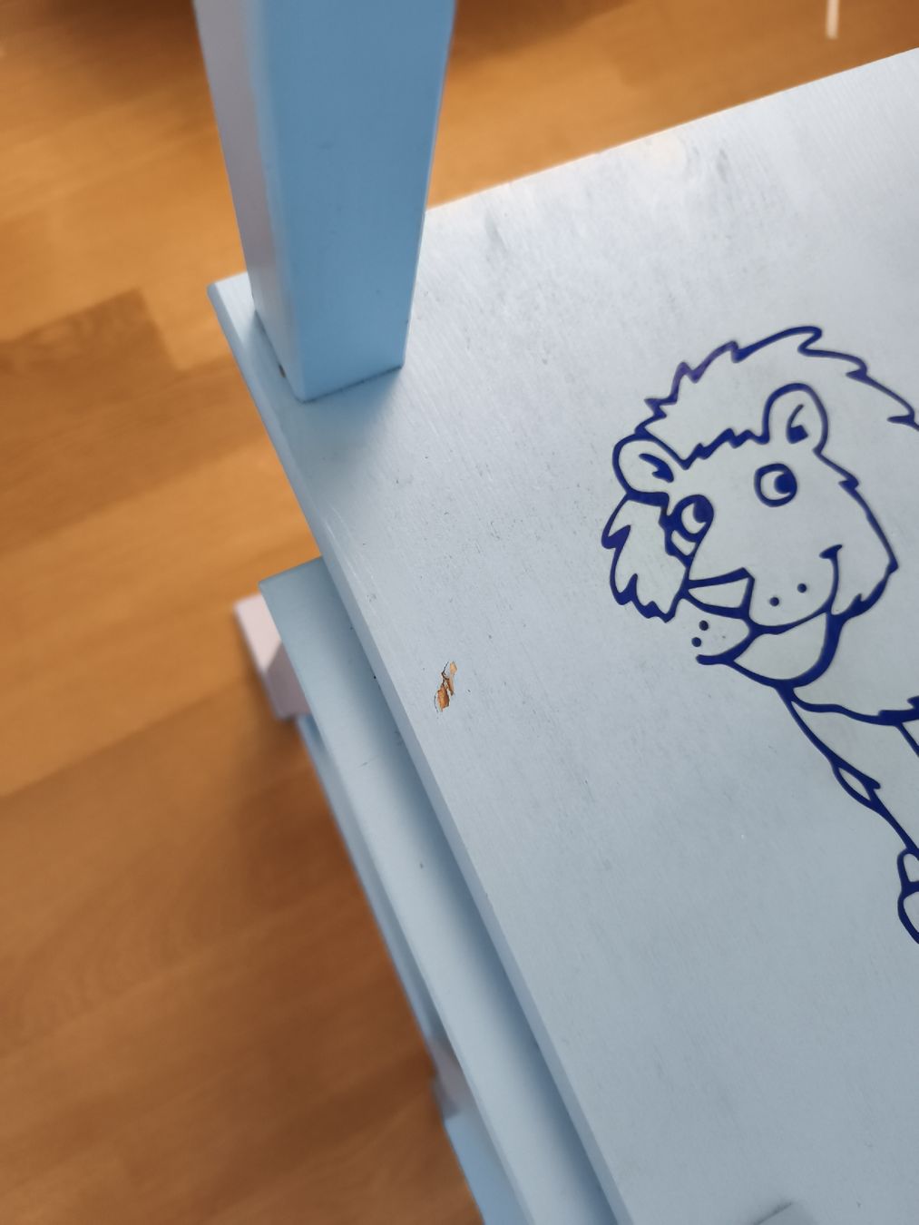 Ikea Seggioloni: Kinder Lernturm, Holz, blau angemalt – Usato da Illnau venduto da snejinka 2