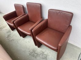 Brown Leather Armchair(s) - (Price Per Unit)