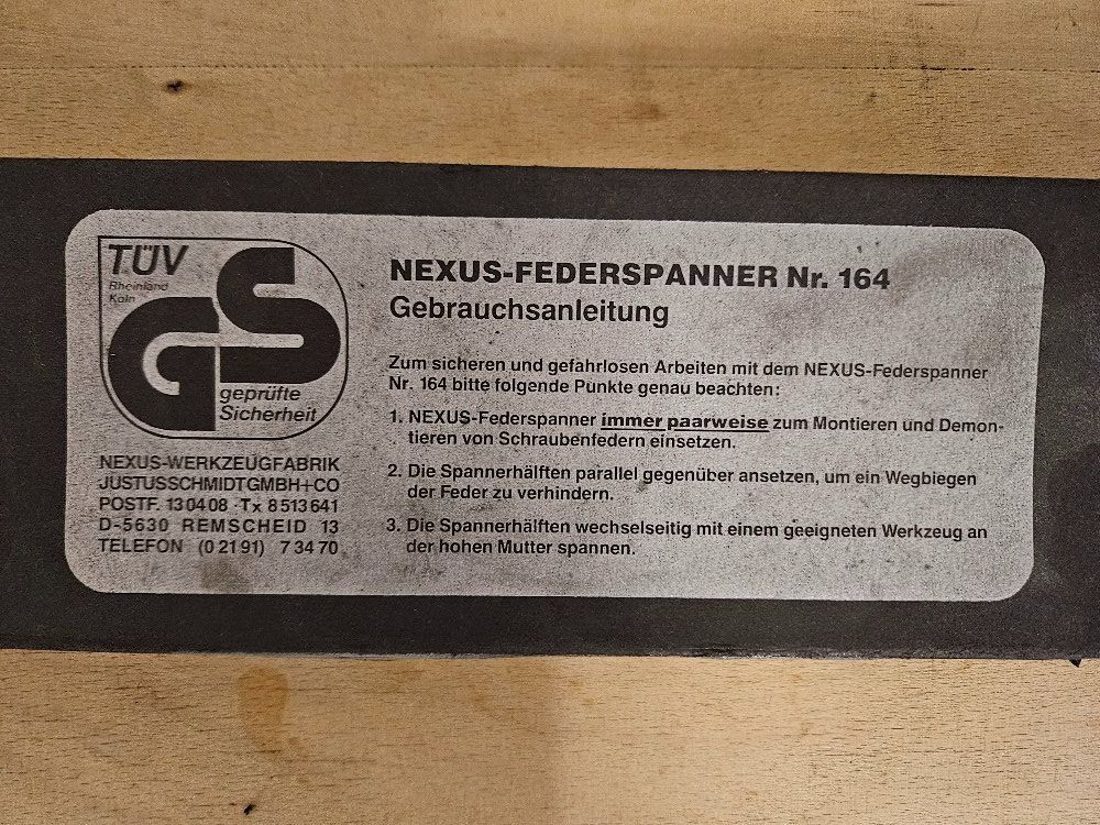 Tutti gli attrezzi: Nexus Universal Federspanner Nr. 164 - KFZ – Usato da Uerikon venduto da puchle
