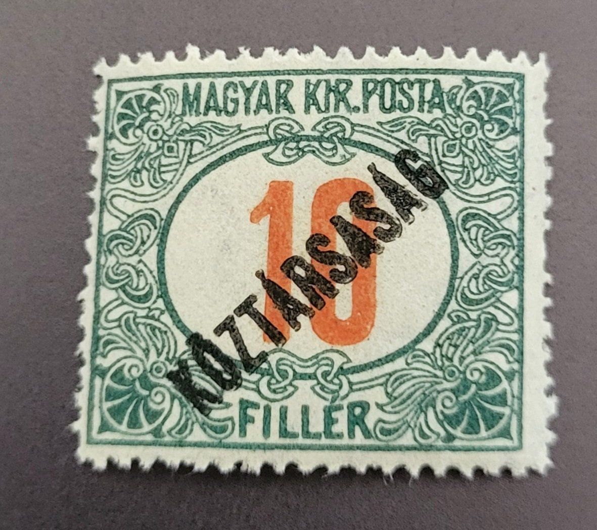 Tutti i francobolli: Ungarn 1919 alte briefmarke – Usato da St Gallen venduto da Stampsalshobby