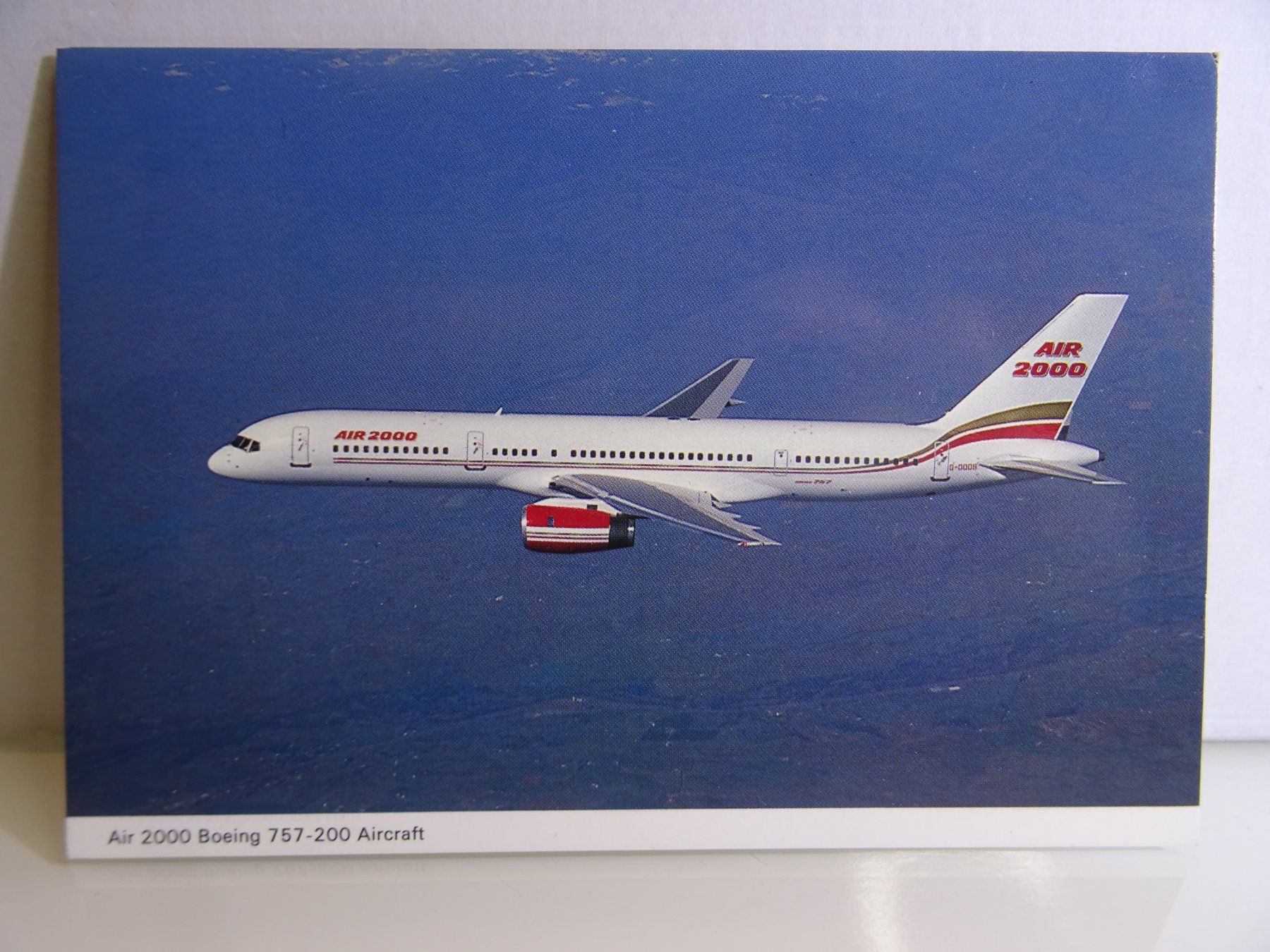 Cartoline postali: Postkarte AIR 2000 BOEING 757-200 Flugzeug. – Usato da Teufen AR venduto da Brandan2171