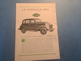 OPEL  PROSPECTUS  VINTAGE  OLDTIMER COLLECTION