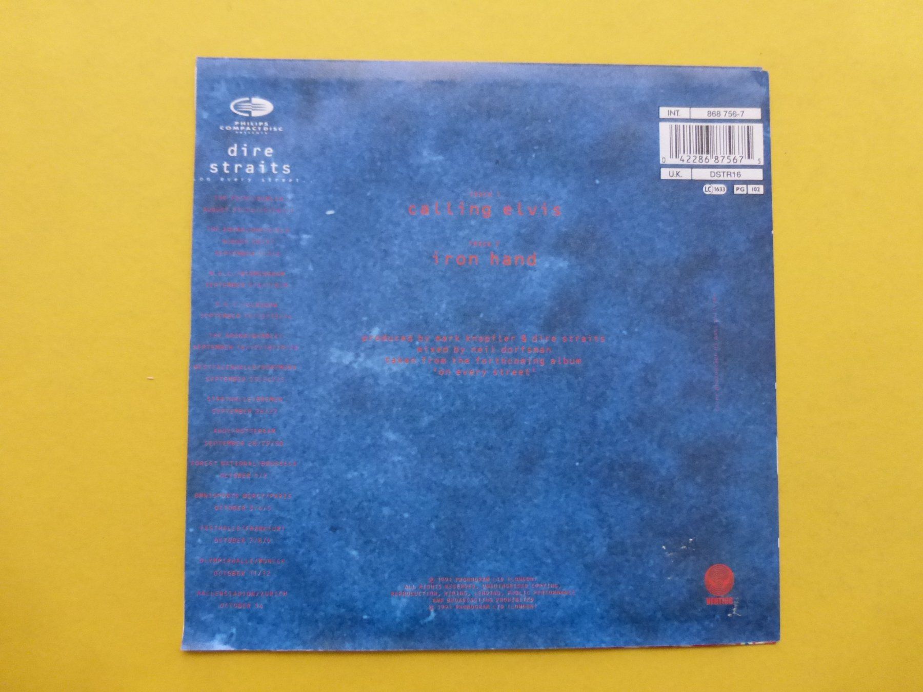 Dischi in vinile: Dire Straits – Calling Elvis (D) – Usato da Zürich venduto da Swiss57 1
