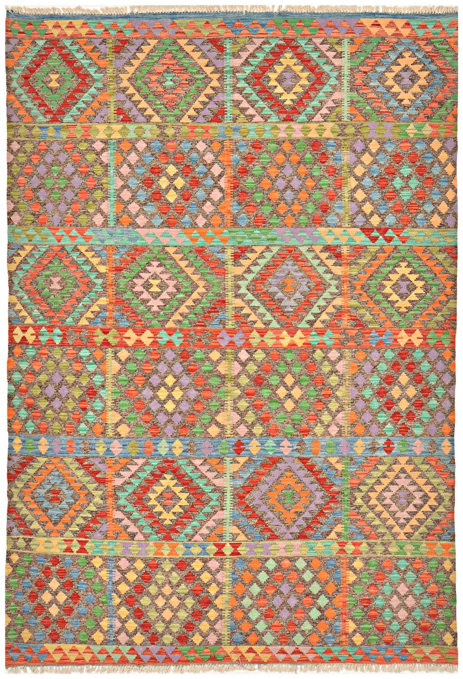 Kelim Tappeti: Oriente Afghan Kelim Teppich 200x300 cm – Nuovo e nell'imballaggio originale da Lahore venduto da Fairways79 2