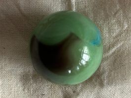 Glasmurmel (Grün-türkis-rot / 20mm / Glasi Hergiswil)