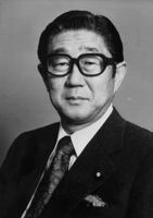 Shintaro Abe, Aussenminister,  Japan - Pressefoto