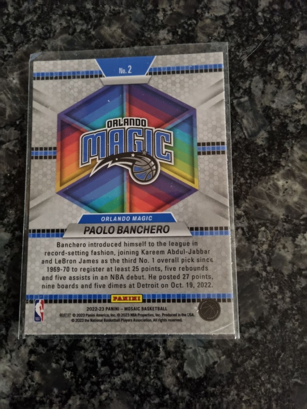 Panini Sammelbilder & Trading cards: Paolo Banchero  Trading Card  – Neu (gemäss Beschreibung) aus Oberentfelden von Giants 1