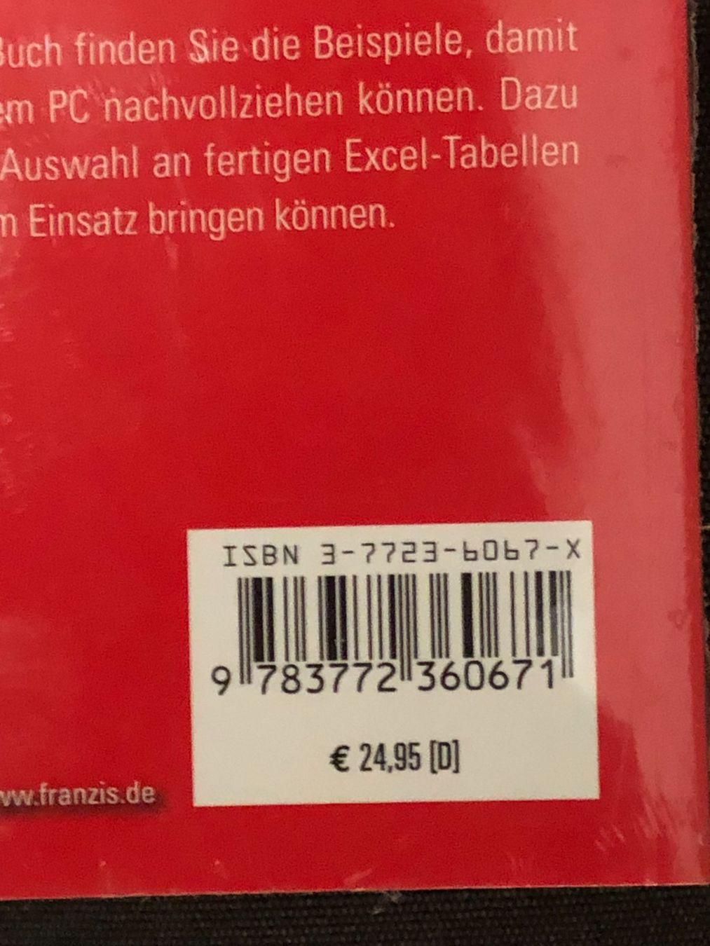 Libri: Excel 2003 - Franzis Hot Stuff mit CD - originalverpackt – Nuovo e nell'imballaggio originale da Niederhasli venduto da thozam 2