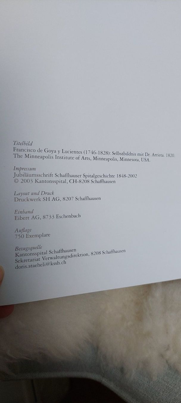 Libri: Buch Schaffhauser Spitalgeschichte – Nuovo (secondo la descrizione) da Schaffhausen venduto da Robuco_93 2