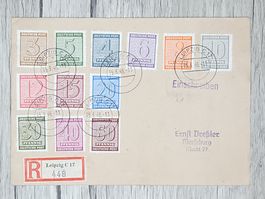 CL07 Enveloppe + Timbre Allemagne 1946
