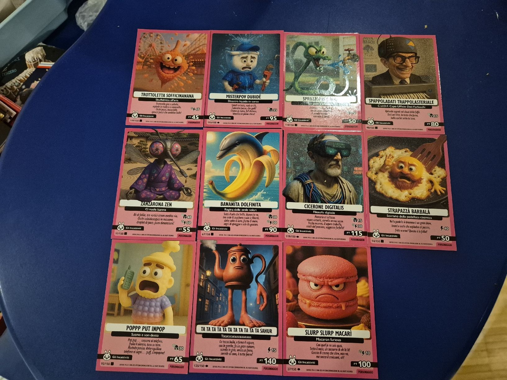 11 Sammelkarten Brainrot Skifidol Italian Serie Beta (Neu (gemäss