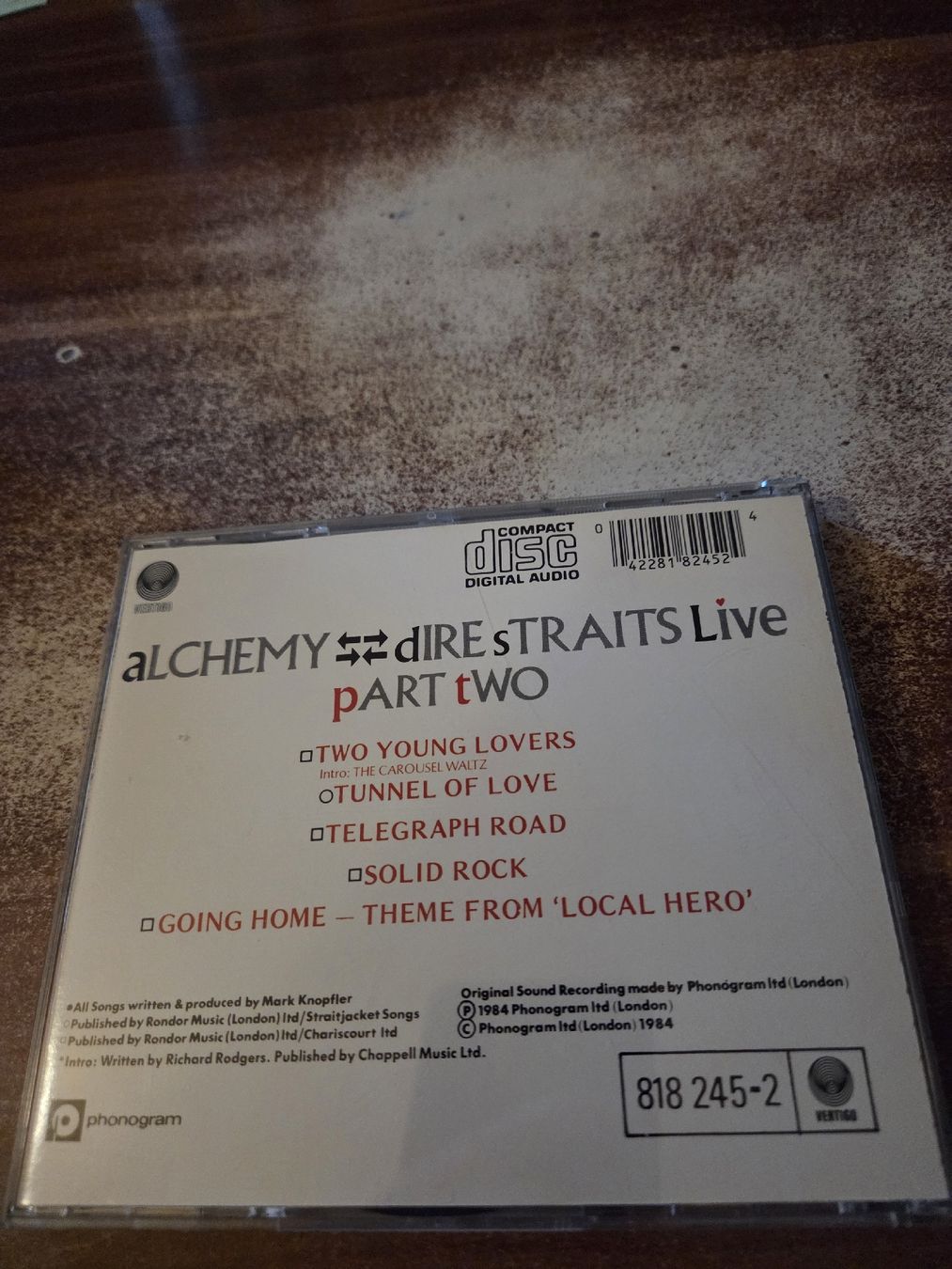 CD: Dire Straits - Alchemy - Live • Part Two – Usato da Wattenwil venduto da Mage66 1