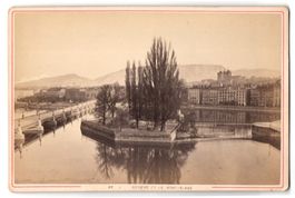 Fotografie Genf, Blick auf die Stadt mit