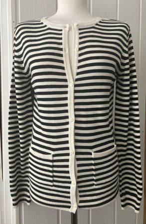 Esmera Sommerjacke, Gr. S 36/38 schwarz/weiss gestreift.