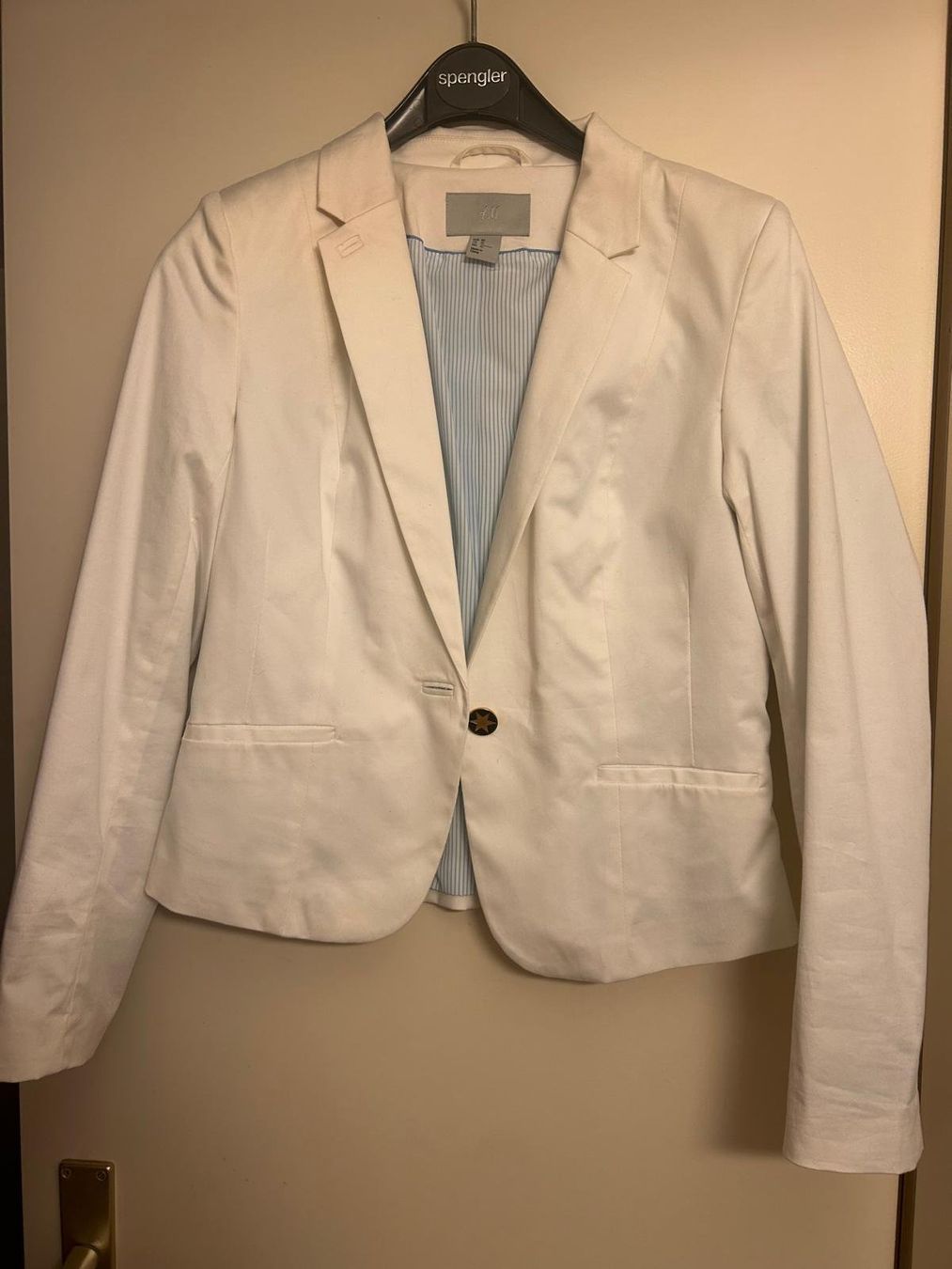 H&M Completi & Tailleur: Veste blazer blanche H&M, taille 40 – Nuovo (secondo la descrizione) da Genève venduto da lapoucha