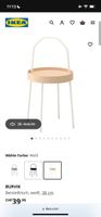 IKEA Burvik Side Table, White, 38cm, Used