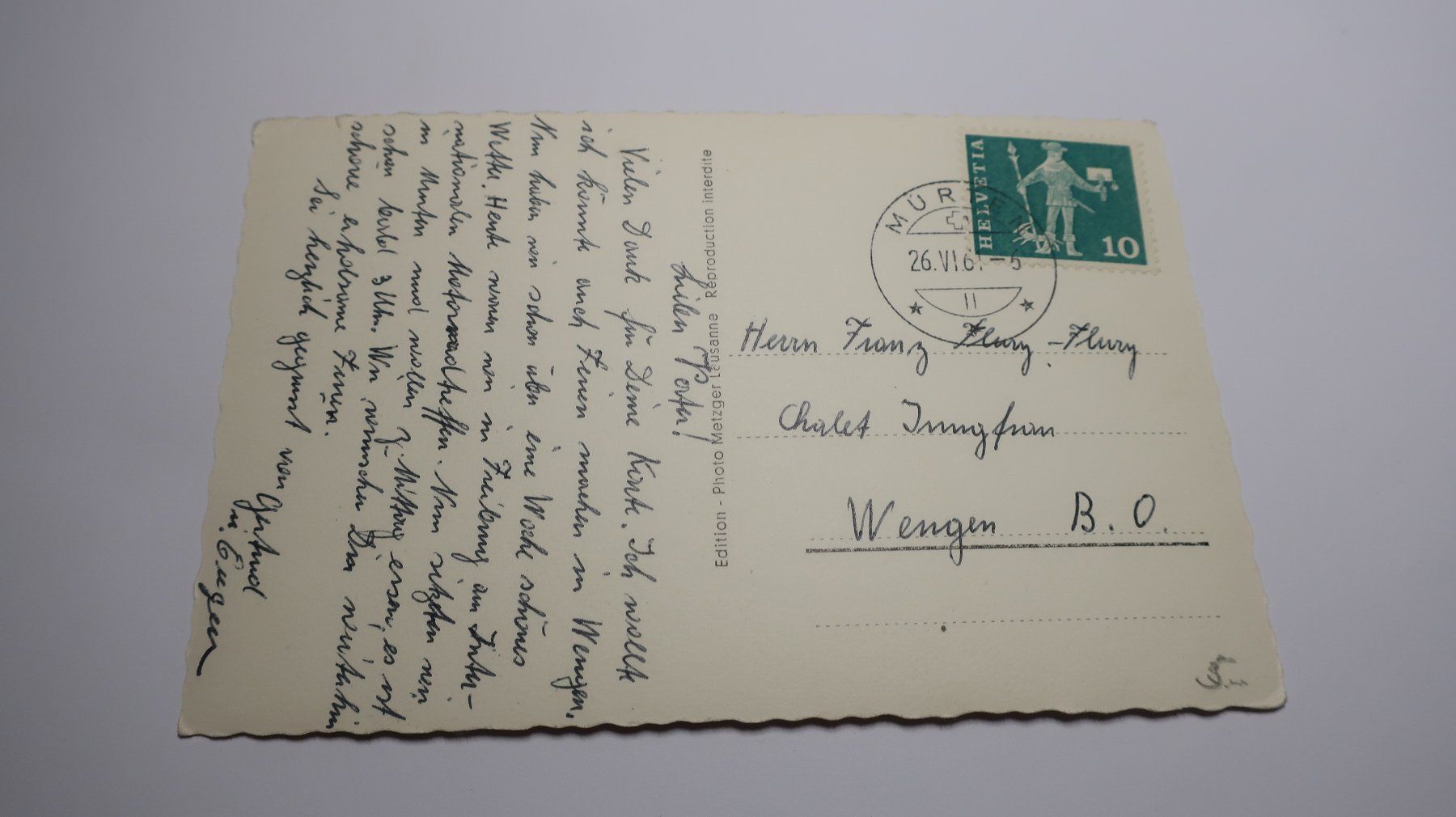 Cartoline postali: Morat Grand'rue  1961 – Usato da Cormoret venduto da Pascalll2001 6
