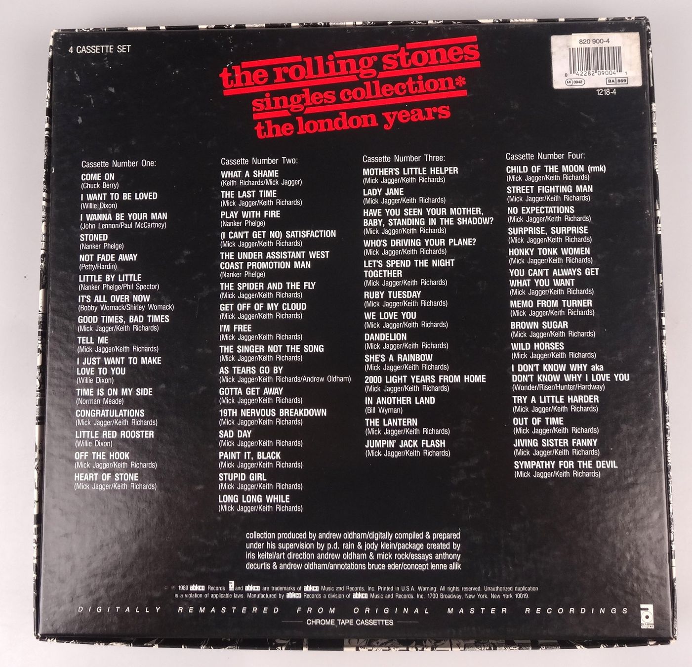 Kompaktkassetten: The Rolling Stones Singles Collection Cassette Set – Gebraucht aus Rüti ZH von Restwert_Rueti_ZH 1