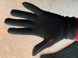 HANDSCHUHE vintage schwarz