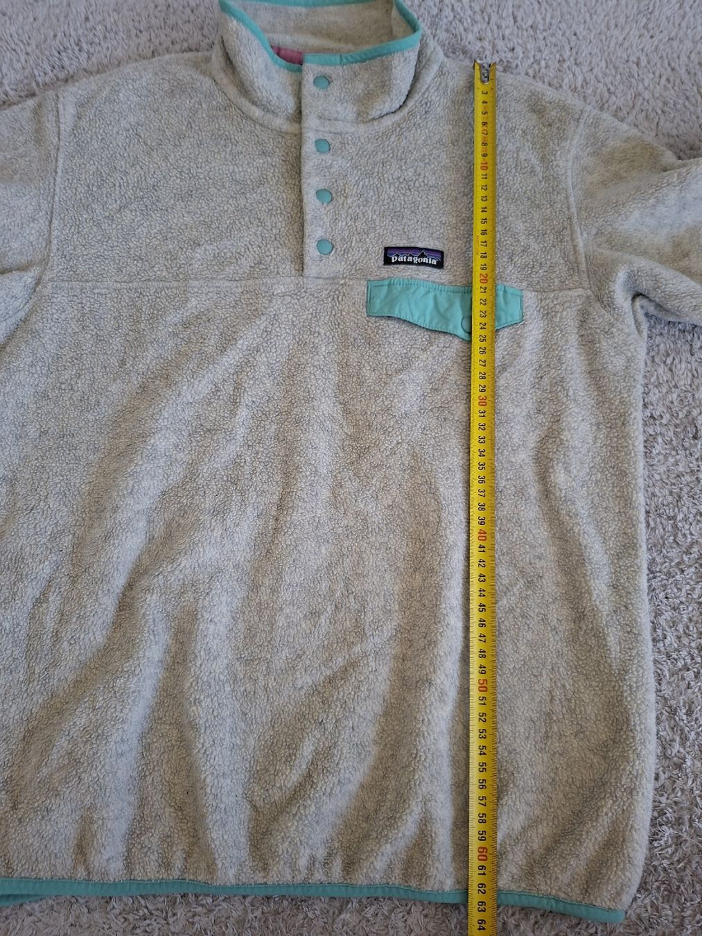 Patagonia Maglioni & Felpe: Pull Patagonia Synchilla beige et turquoise taille M – Usato da Renens VD venduto da ser_j2fn 3