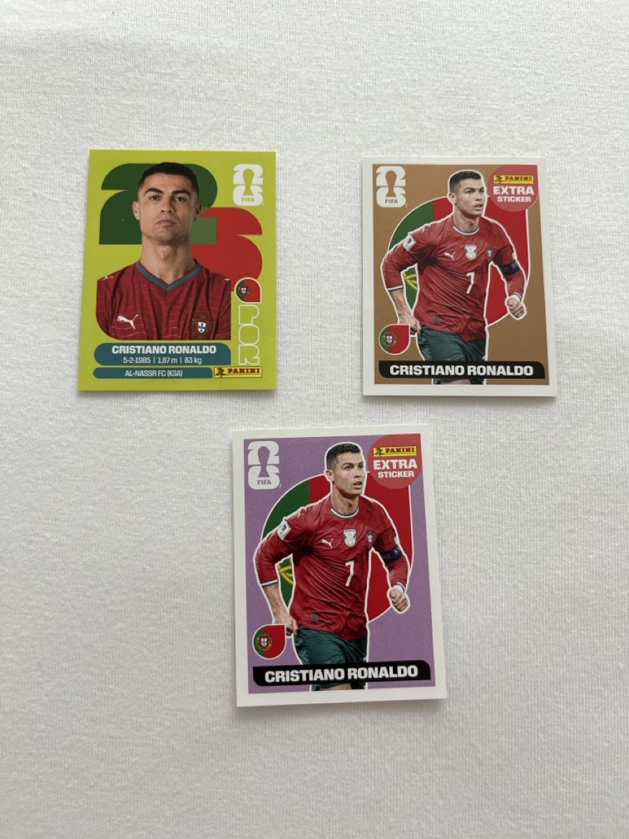 Panini Sammelbilder & Trading cards: Ronaldo bronze lila extra sticker, Ronaldo sticker – Neu und originalverpackt aus Zug von Haegito