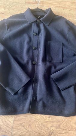 Uniqlo Strickhemd dunkelblau Grösse M guter Zustand