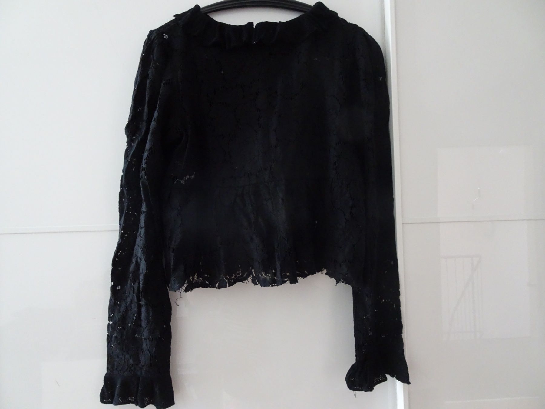 Zara Camicette: Kurzbluse schwarz (Zara) L – Usato da Thun venduto da flower0211 1