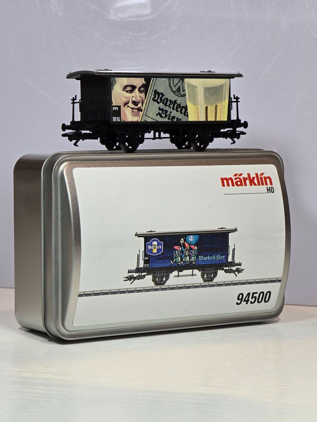 Märklin Modellini di ferrovie: Märklin 94500, SBB, Warteck Bier, NEU – Nuovo e nell'imballaggio originale da Kloten venduto da Nicola2