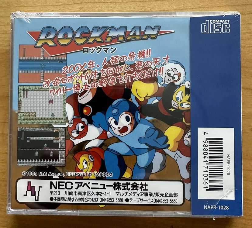 Rockman Mega Man / Capcom / PC Engine CD / PCE Works SEALED (Neu und ...