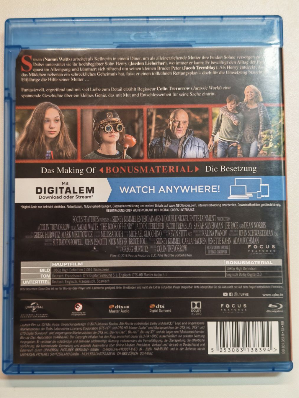Alle DVDs: The Book of Henry – Gebraucht aus Liestal von Kratzilla 2