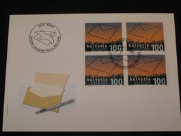 Werbemarken Europa FDC 2008 Nr. 1276 4-Block "Briefe"