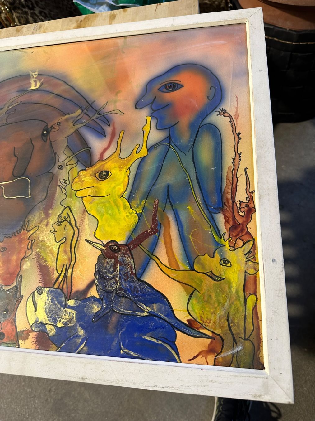 Dipinti: Original Bild Willi Schärer signiert 1990 – Usato da Zürich venduto da atlantis77 7