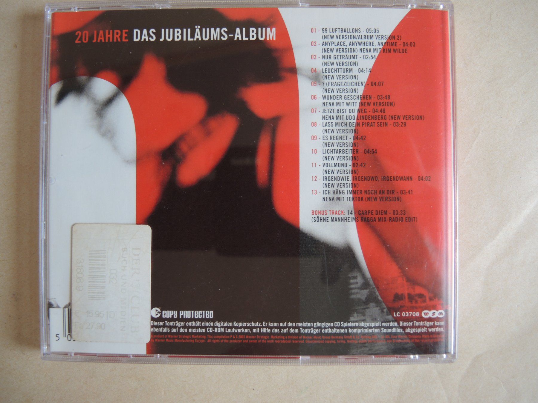 CD: CD nena - feat. nena – Usato da Rorschach venduto da maeck8 2