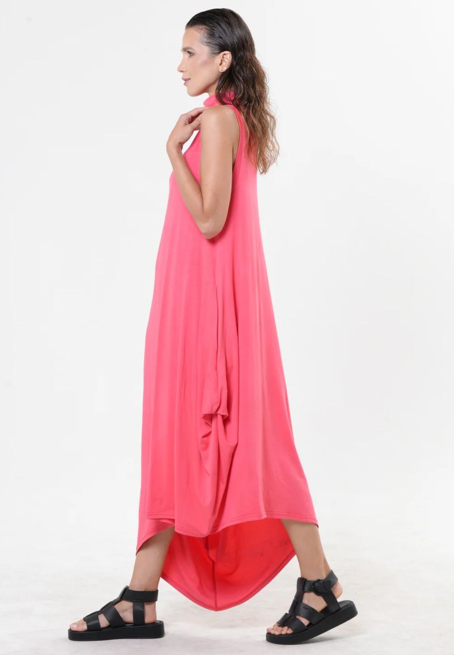 Kleider: Ärmelloses Baumwollkleid in rosa - Handmade – Neu und originalverpackt aus Zürich von Naebeli 3