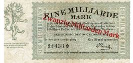Heidelberg 20 Mrd.Mark Überdruck 20.10.1923 SS++-VZ