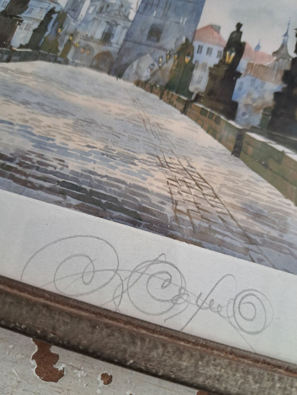 Foto & Immagini: Karlsbrücke Prag denke ist Kunstdruck – Usato da Kölliken venduto da Lieblings-stuecke 1
