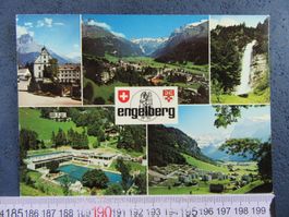 ENGELBERG SCHWIMMBAD WASSERFALL AK ONW