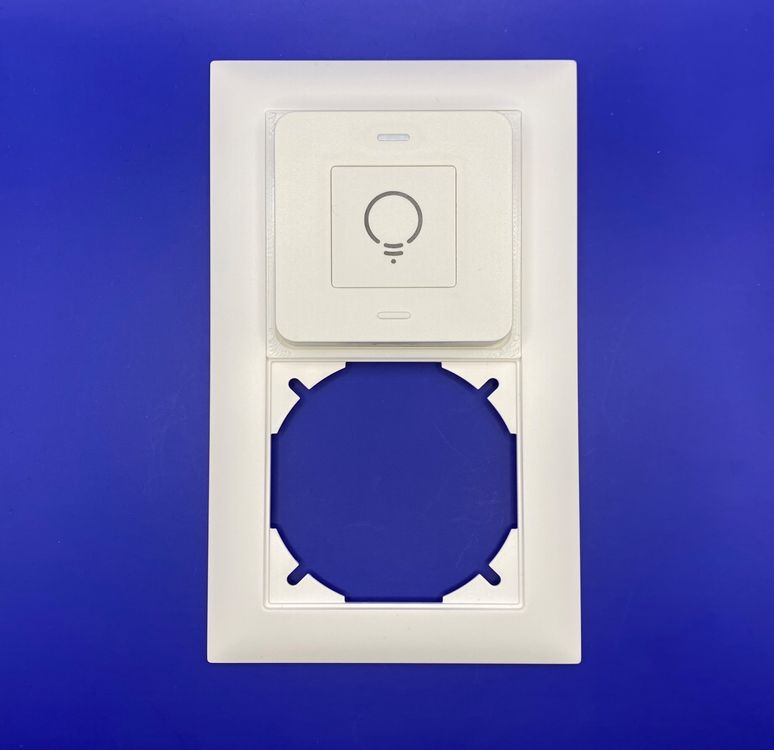 Halterung myStrom WiFi Button Plus mit Feller Edizio Due 2er 1