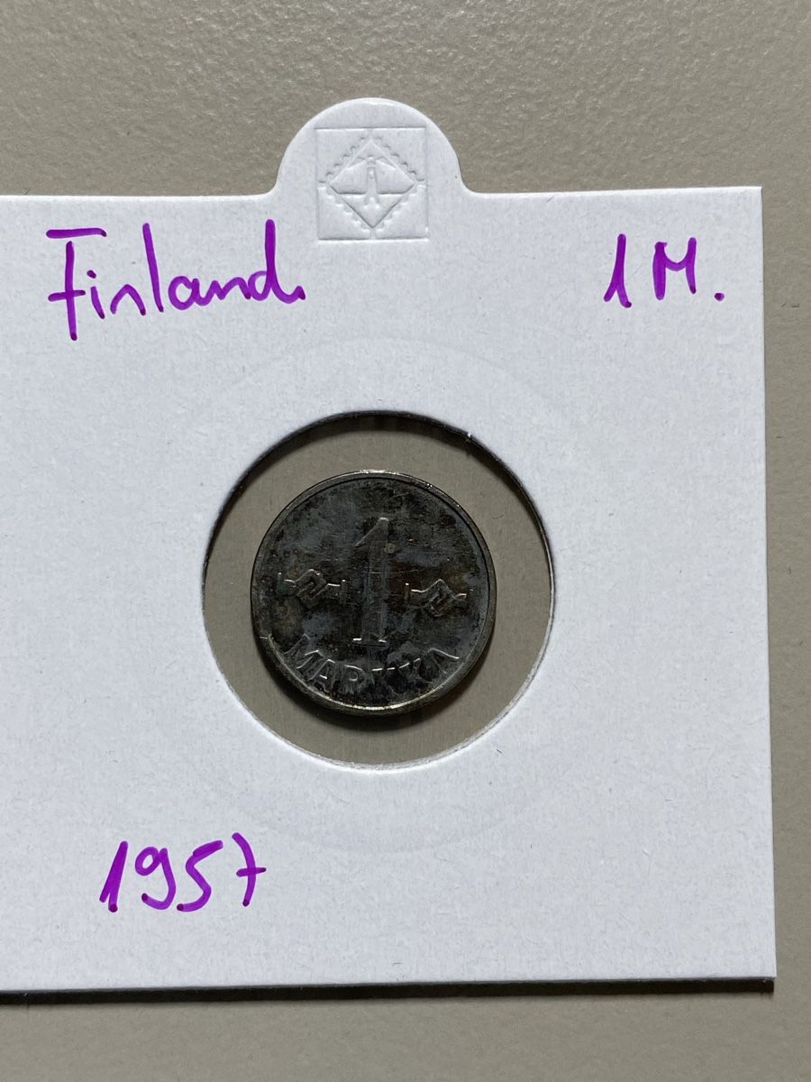 Alle Münzen: Finlande - 1 Markka - 1957 – Gebraucht aus Payerne von Mike1682