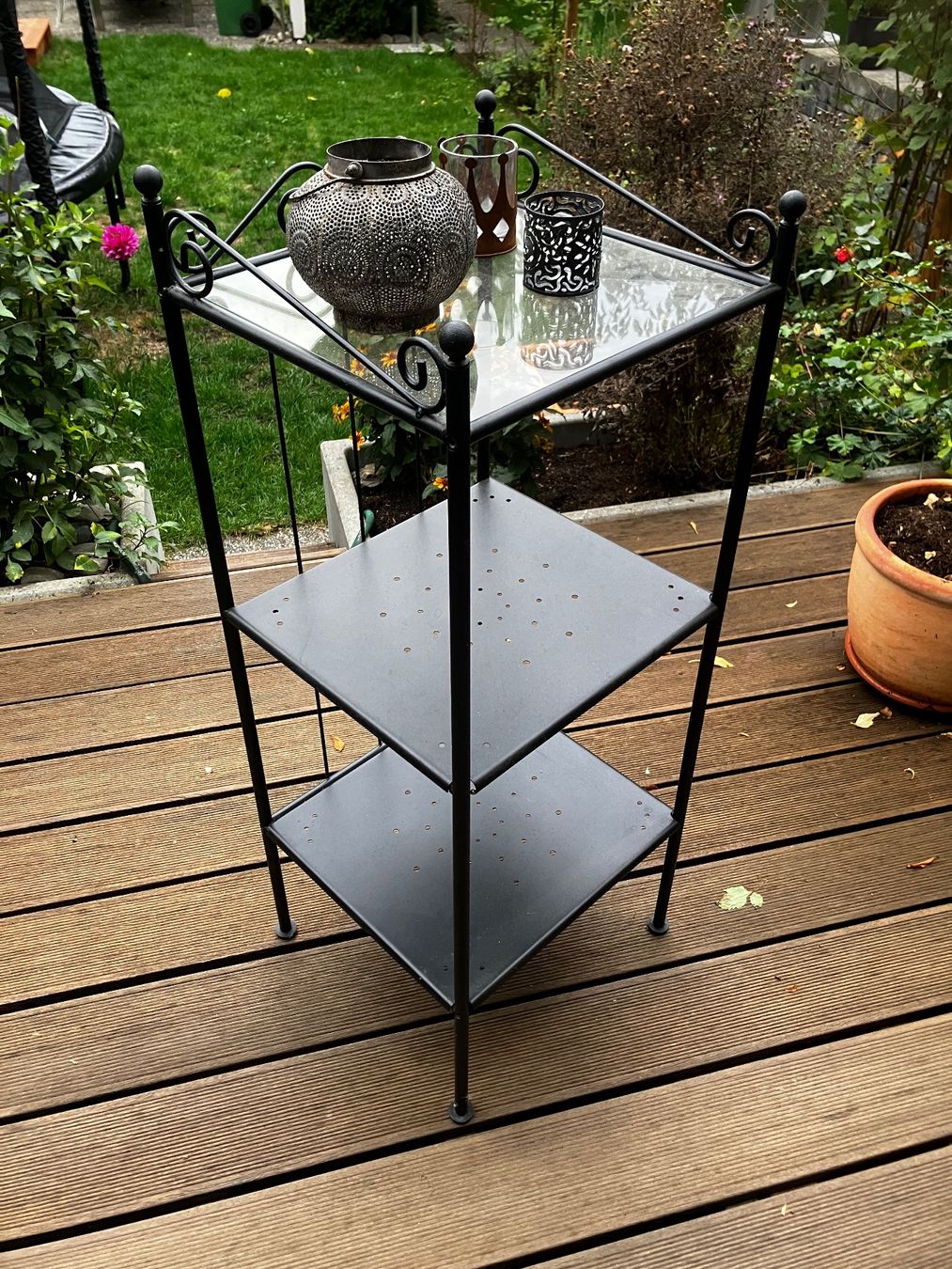 Étagères: Metall-Regal mit Glas – D'occasion à Rubigen par MichaelSPolka 2