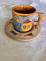 Tasse à café céramique d'art fait main en Arménie -Sahakyan
