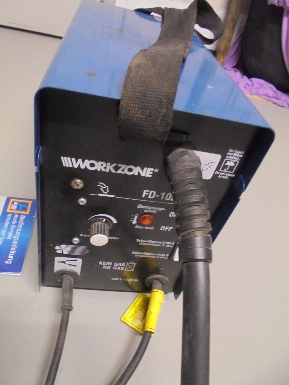 Löten & Schweissen: Fülldraht-Schweissgerät, (WORK- ZONE) – Gebraucht aus Rohrbach von Benz16 2