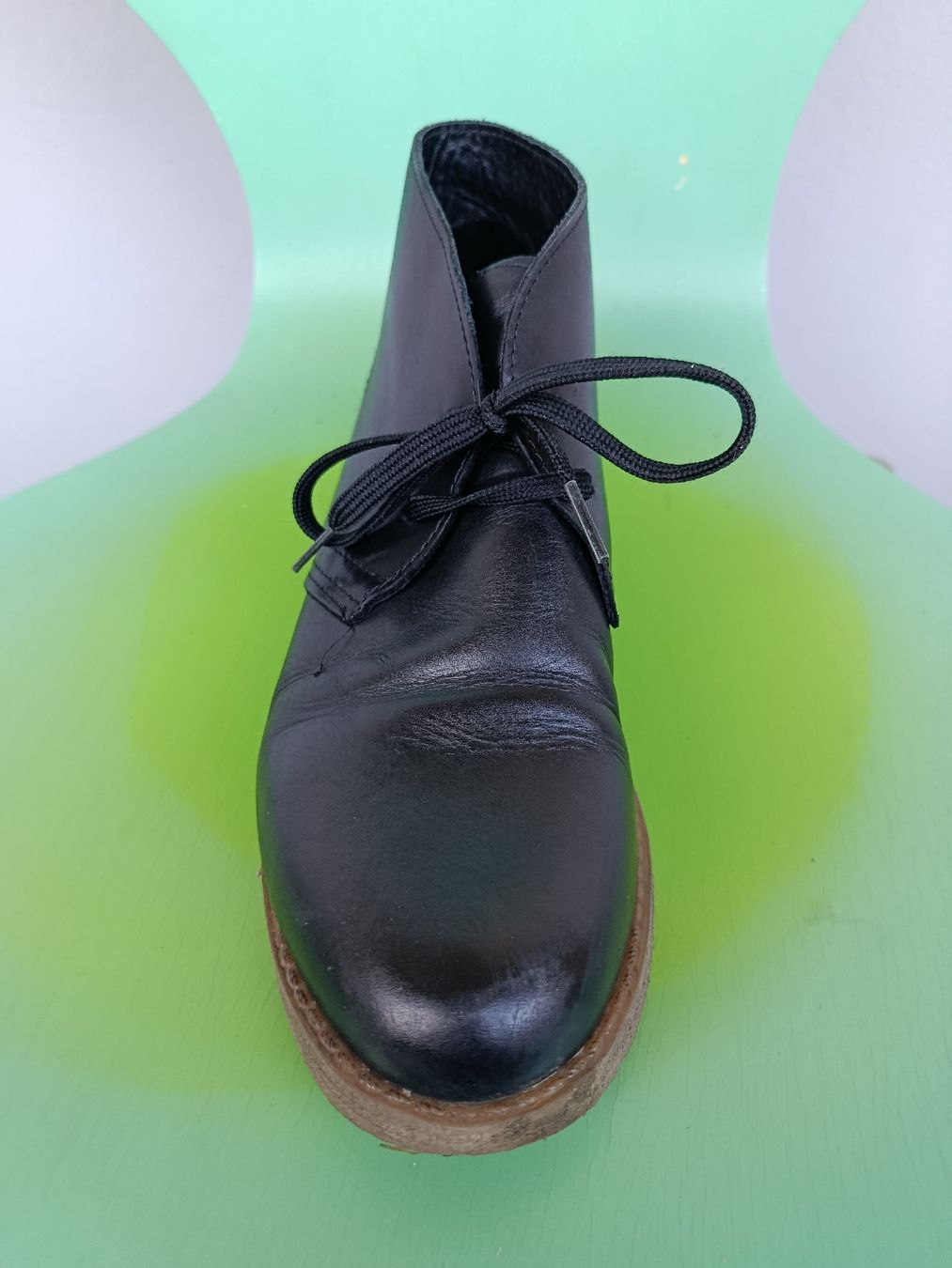 Scarpe da donna: Schnürschuhe schwarz, Leder 38 – Usato da Basel venduto da Clay66 3