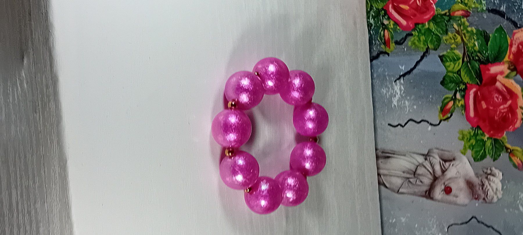 Bracelets: armband modeschmuck,,,,roserot,,elastisch – Neuf (Voir description) à Basel par bij_5hqd 2