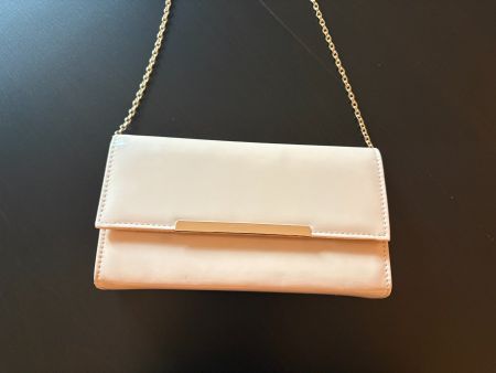Accessorize Blush Pink Evening Bag with Gold Chain