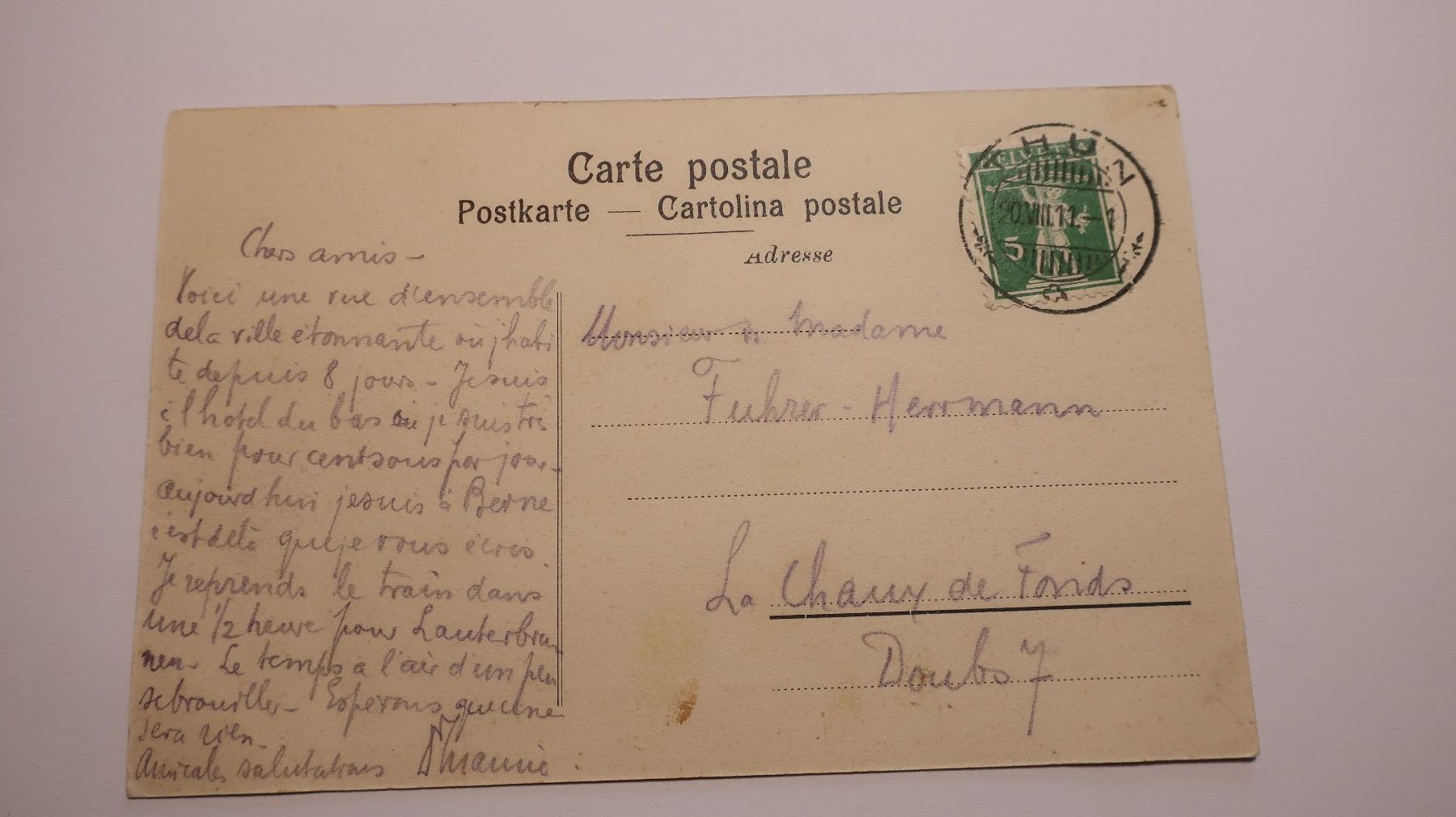 Cartoline postali: Isenfluh - Generalansicht 1911 – Usato da Cormoret venduto da Pascalll2001 4