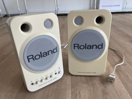 Roland MA-8 Stereo Micro Monitor Japan 100V beige Retro PC
