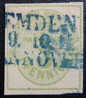 Hannover Kat. 20 gest. 1863 Kat. 1'200 Euro mit heller Stell